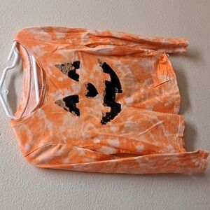 Jumping Beans Orange Tie-Dye Pumpkin Long Sleeve Shirt
